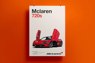design a car poster flyer and magazine ad
