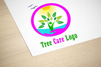 make a high quality tree care logo with better service