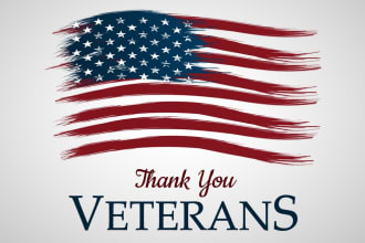 create gorgeous veteran logo with satisfaction guaranteed