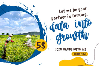 do agriculture data entry and analysis
