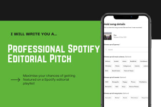 write you a pitch for spotify editorial playlists