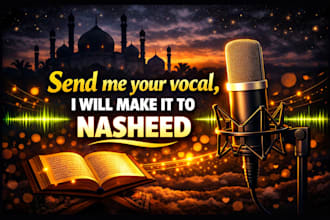 make your favorite islamic nasheed cover beautifully