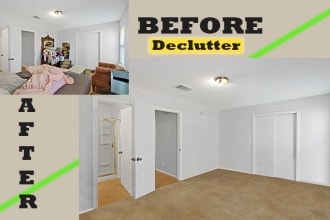 do declutter real estate photos with a quick turnaround