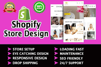 design your shopify  store and customize theme