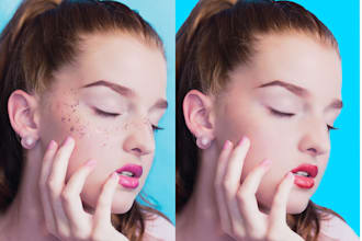 do skin retouching in photoshop