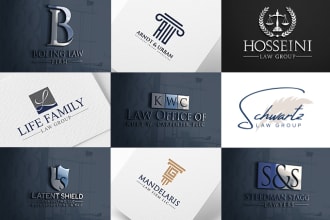 design modern minimal attorney law firm lawyer legal advocate logo