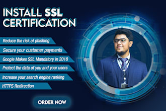 install free SSL certificate on your wordpress site and configure http to https
