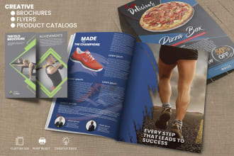 design creative corporate brochure, flyer, or product catalog
