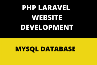 develop php laravel website and fix bugs