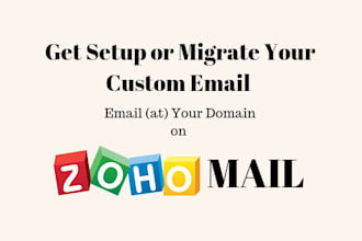 do zoho mail setup and migration