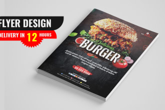 do a restaurant flyer, food menu, and food flyer in 12hrs