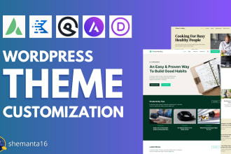 design kadence, generatepress, astra pro, avada, divi website from scratch