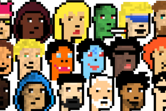create 24x24 pixel art avatars for you