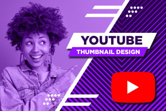 design attractive youtube thumbnail, clickbait