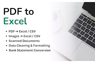 convert PDF to excel