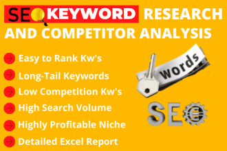 do excellent SEO keyword research and competitor analysis