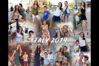 do seamless beautiful photo collages