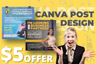 create professional posts for social media
