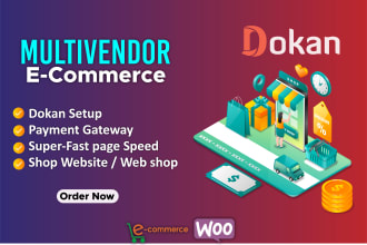 create and customize multivendor shop,webshop using dokan