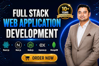 build your custom react nextjs full stack web applications