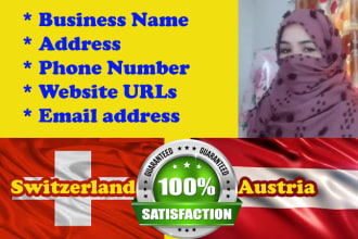 provide unique b2b email lead list from austria switzerland
