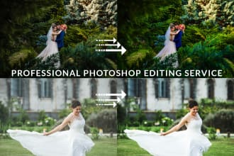 do bulk photoshop editing, photo retouching, object removing