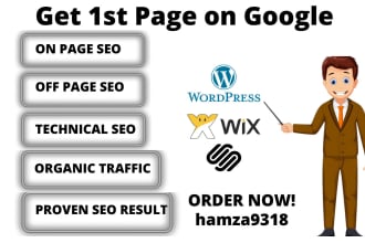 do pro SEO for wix , wordpress and squarespace website