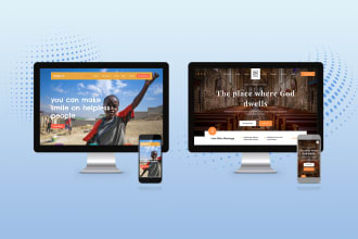 build nonprofit website and church website
