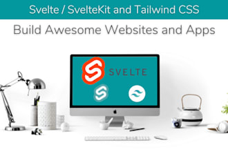 build a website using svelte or sveltekit and tailwind CSS
