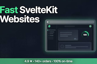 build a fast svelte or sveltekit website with tailwind, ready for ai