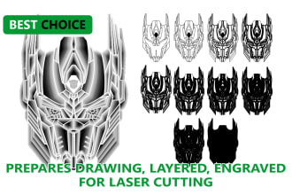 custom multi layered design mandala for laser cutting