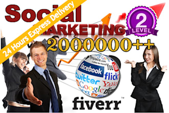 promote any things,   20 million real fans in fb and twitter