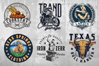 design great vintage retro logo