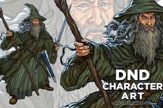 draw your dnd character art