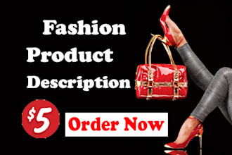 write your fashion product description