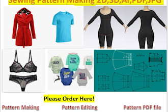 do sewing pattern making for your fashions