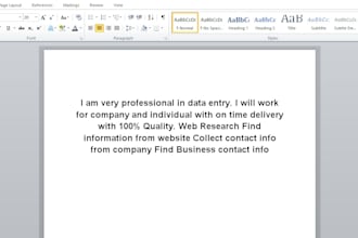 do data entry copy paste, jpeg to word, pdf conversion,