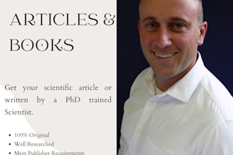 write scientific articles for journals or books