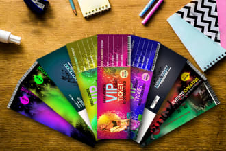 do event ticket or calendar and customer planner design
