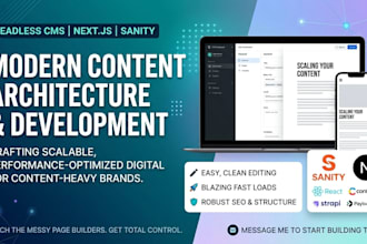 build a content rich headless website with sanity or strapi