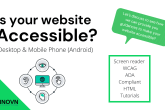 perform web accessibility audit, wcag, ada, report, testing, report