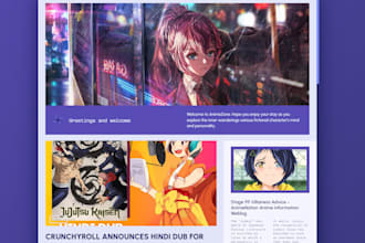 create an anime news site