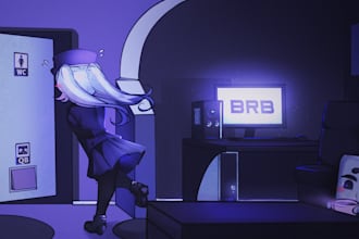 draw high quality banners or screens for twitch