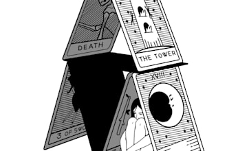 create handdrawn black n white line art illustrations for your book