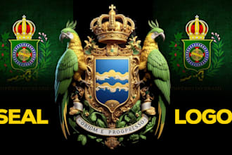 a unique bishop crest, church seal logo