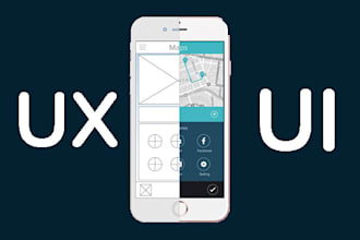 create customized UI UX designs for mobile and websites