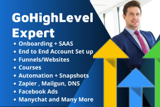 be gohighlevel account manager, ghl funnel builder and  automation specialist