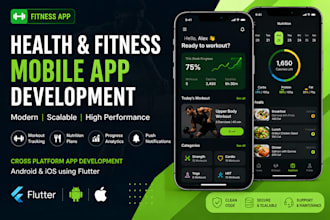 develop health and fitness mobile app using flutter