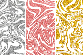 create amazing abstract marble print with a hint of sparkle