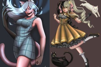 draw your character in an awesome anime manga style